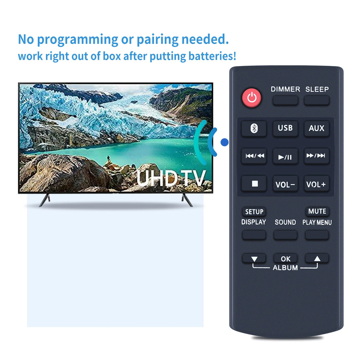 N2QAYB001000 Remote Control For Panasonic Audio System SCCMAX5 SC-CMAX5