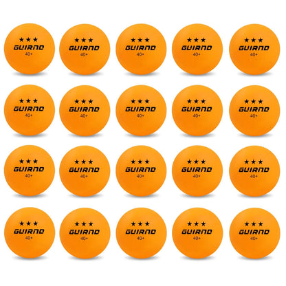 Guirnd 20 Pack Ping Pong Balls, 3 Star Table Tennis 40+ 40mm+, Yellow