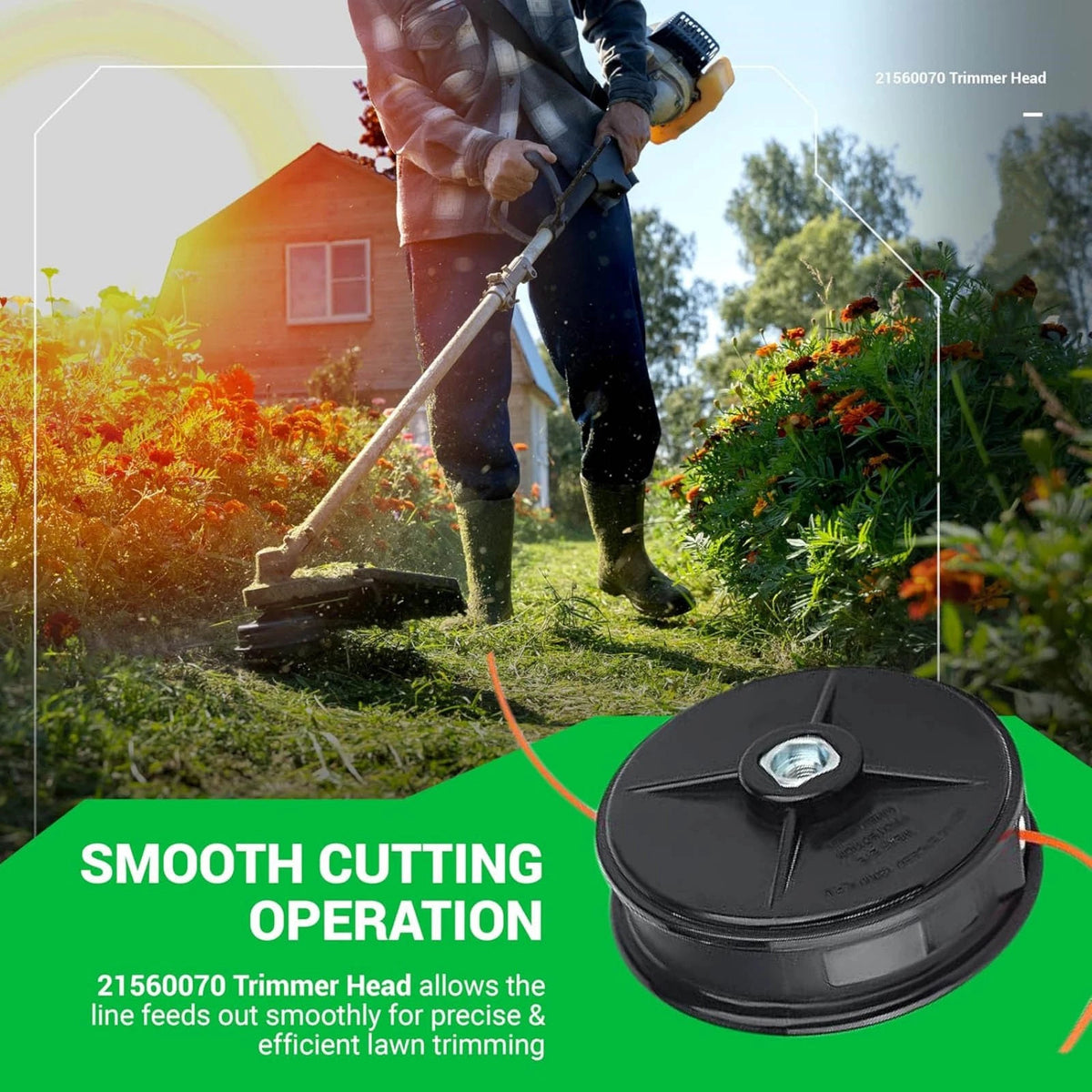 101062952 String Trimmer Head Fit For Echo SRM Series Straight Shaft Units