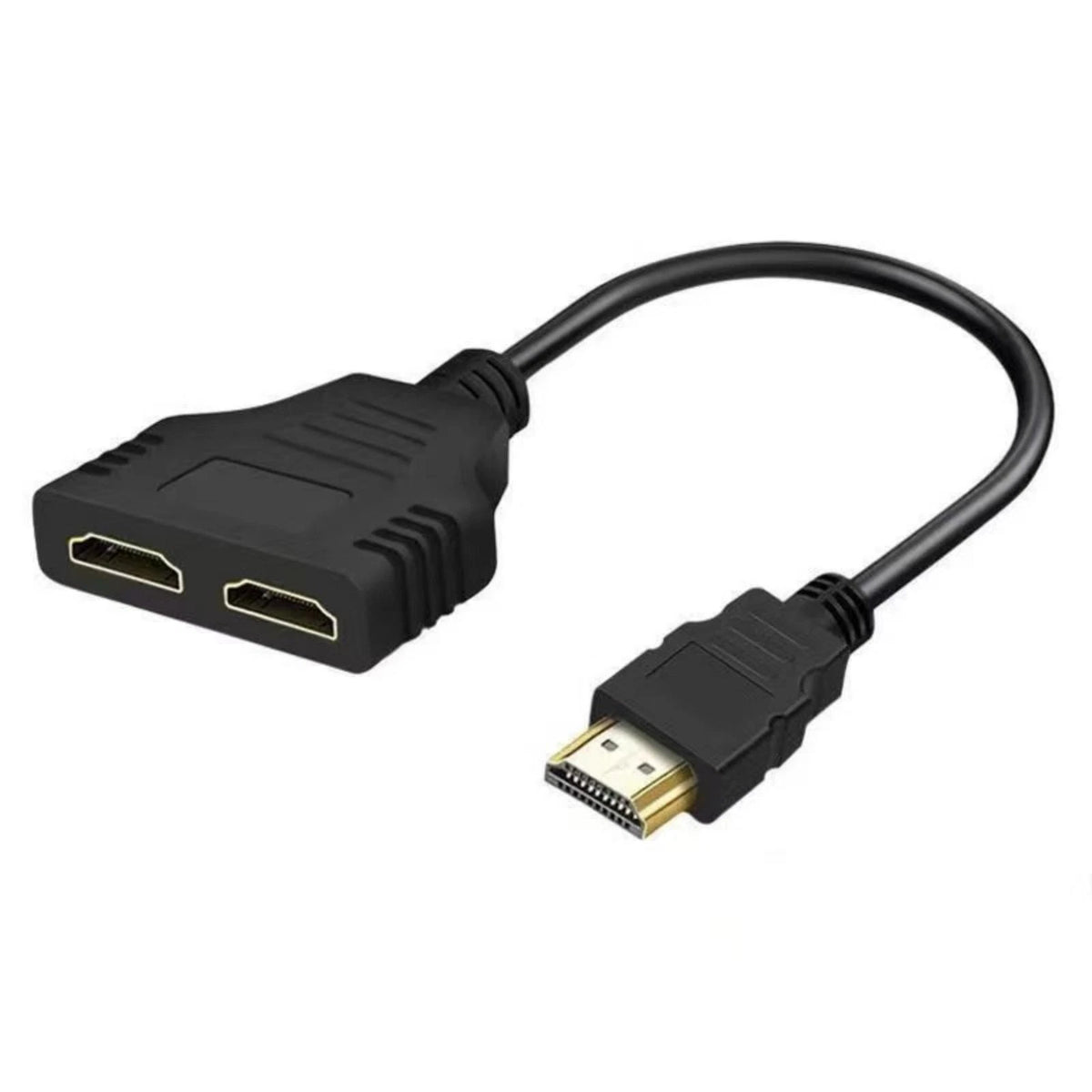 11.8 In HDMI Cable Adapter Male To Dual Female 2.0 Converter 1 in 2 out Splitter