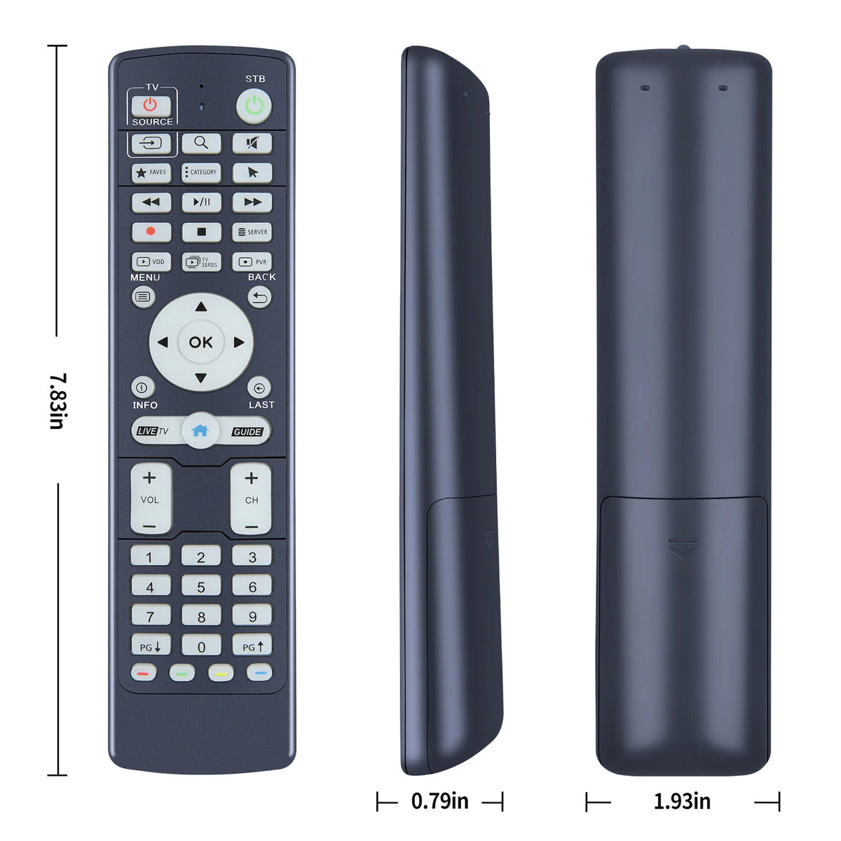 IR-100L Generic Replacement Compatible with BUZZ TV Set Top Boxes XR4000 XRS4500