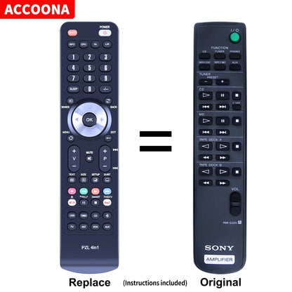 RM-S325 Remote Control For Sony TA-E90ES, TA-F117R, TA-F317,TA-F444ES