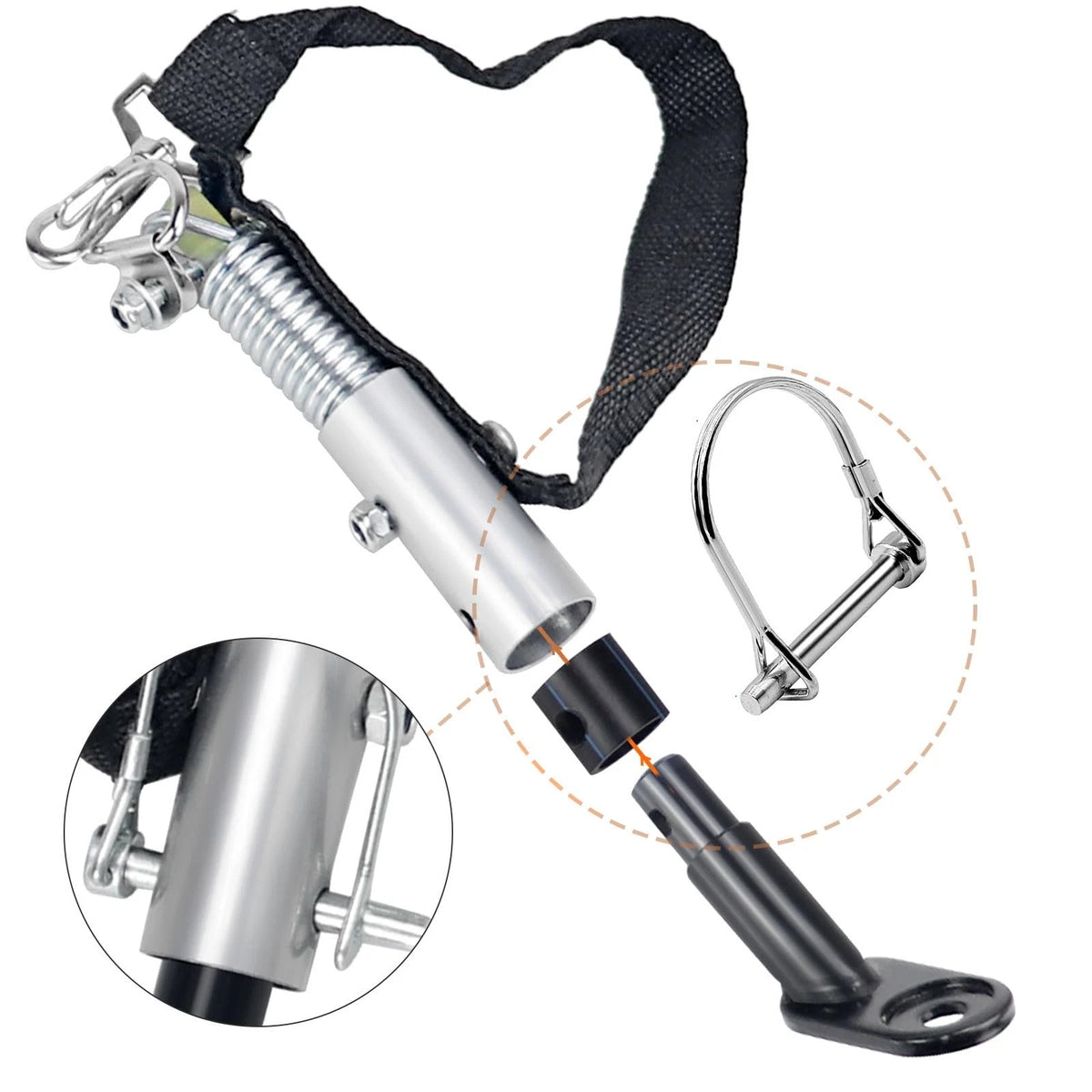 Bike Trailer Coupler Hitch Connector Axle Universal As picture
