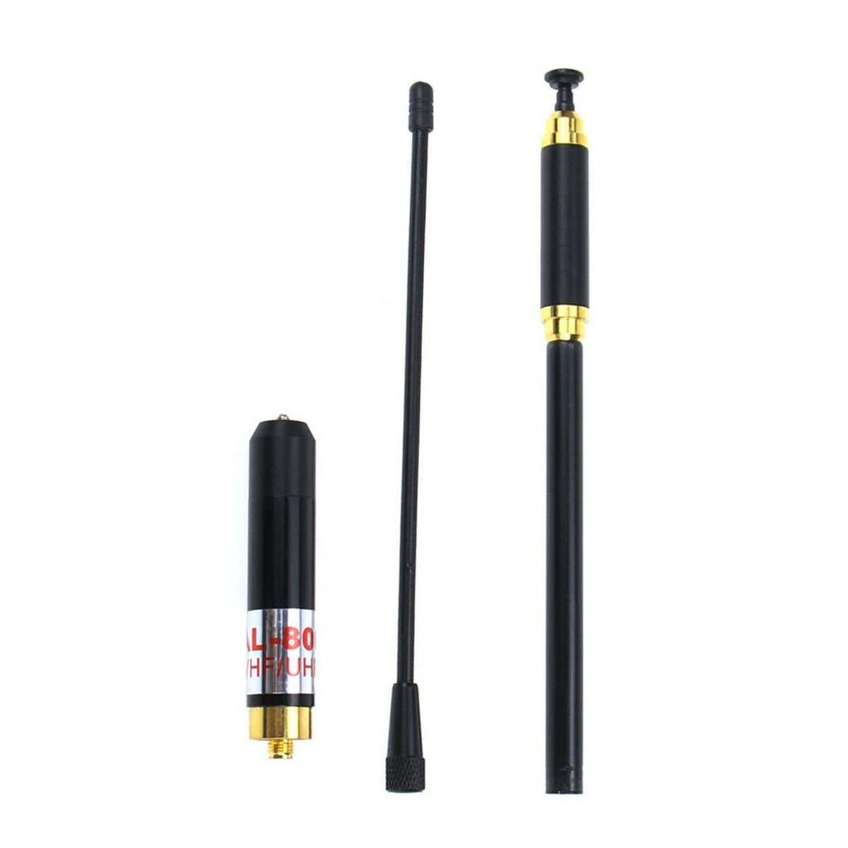 50ohm Telescopic AL-800 Dual Band VHF UHF SMA-F Antennas For BaoFeng UV-9R Radio