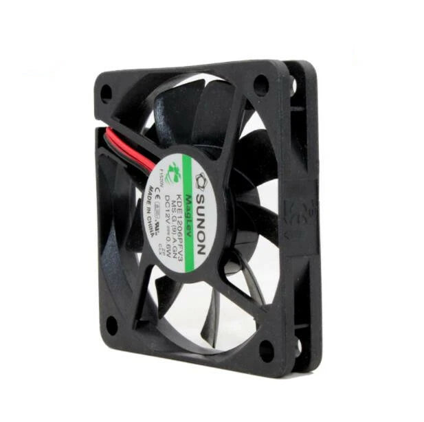 For SUNON KDE1206PFV3 DC 12V 0.6W 60*60*10MM 2-wire Ultra-quiet CPU Cooling Fan