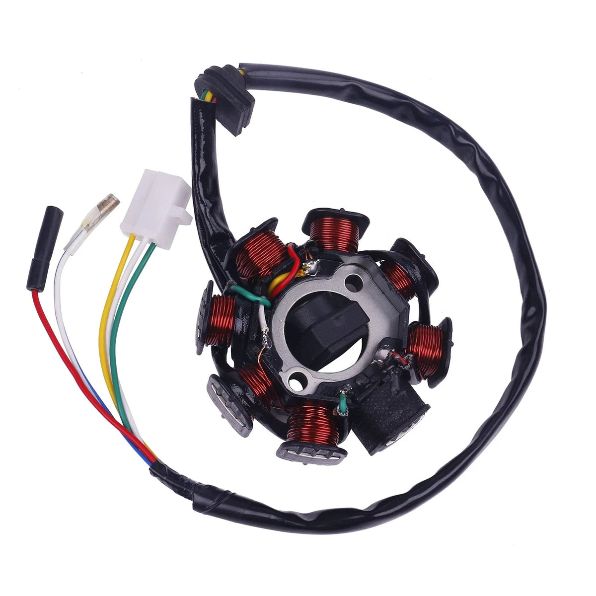 Glixal GY6 49cc 50cc 80cc 100cc 8 poles Magneto Stator for 139QMB 139QMA...