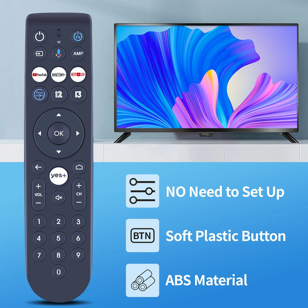 Replacement Remote Control For yes. yes+ Android TV