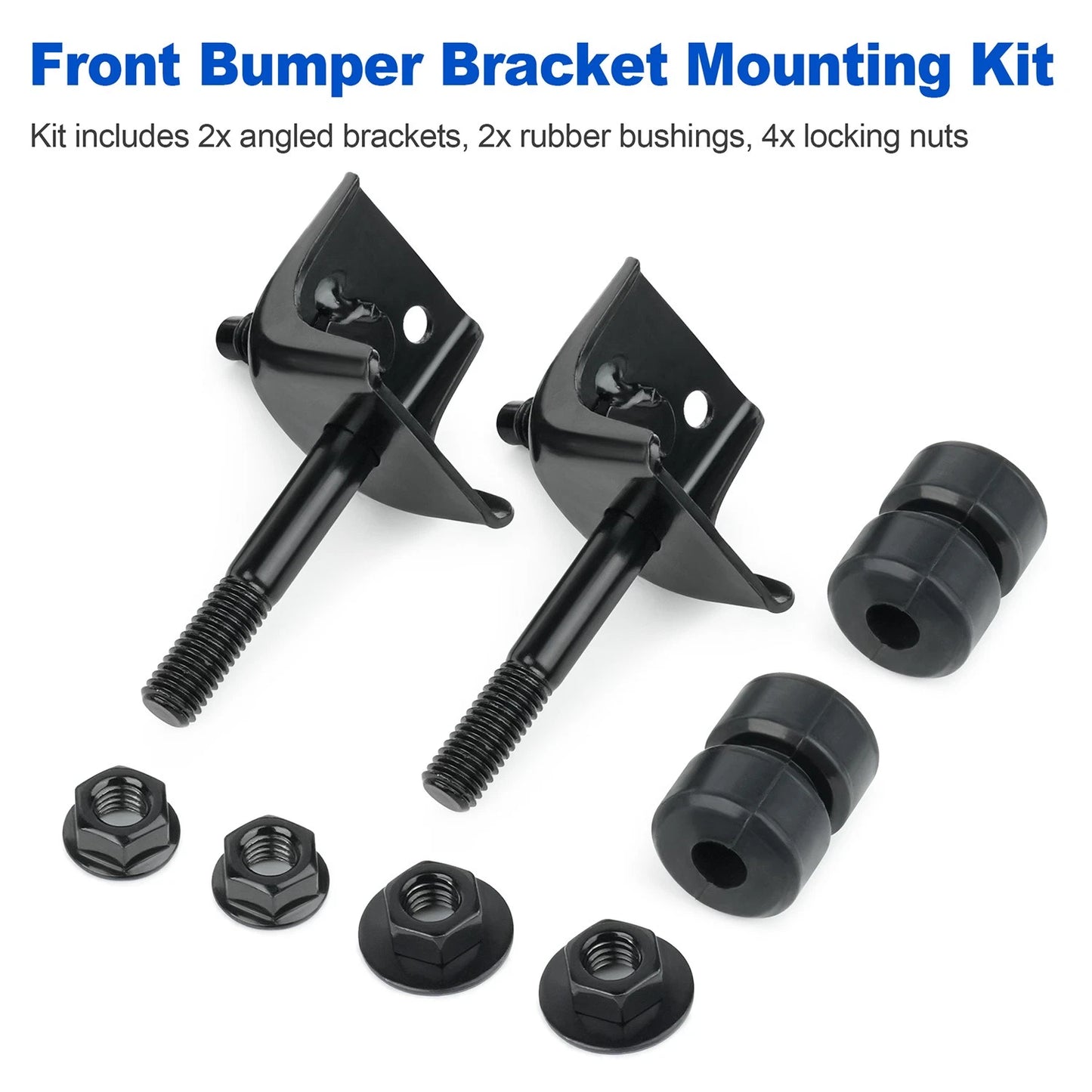 2Pcs Front Bumper Bracket Kit For Toyota Pickup 1989-95, 52145-89102 90540-08018