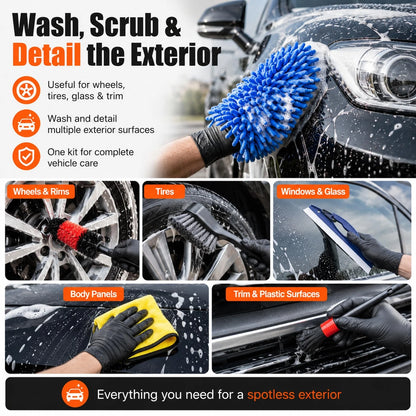 Kavon Products 18-Piece Car Detailing Kit – Complete Interior Detailing...