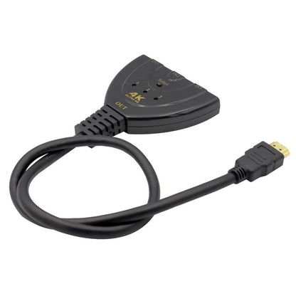 2.97Gbps Bandwidth 4K 1080P HDMI 3 Port HD Converter Auto Video Switch Switcher