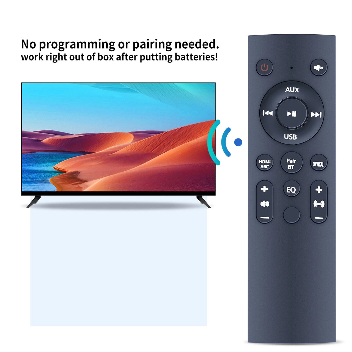 Replacement Remote Control For Philips TAB7305 TAB7305/37 Soundbar