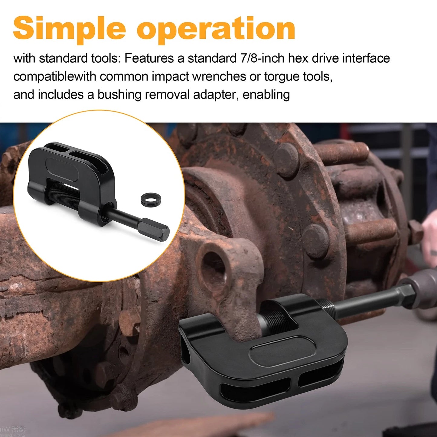 Brake Anchor Pin Press for Heavy Duty Semi Trucks and Trailers,Professional Tool