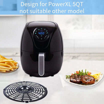 Air Fryer Grill Pan for Power XL 5QT fryer, 8.7'' Round Non-Stick...