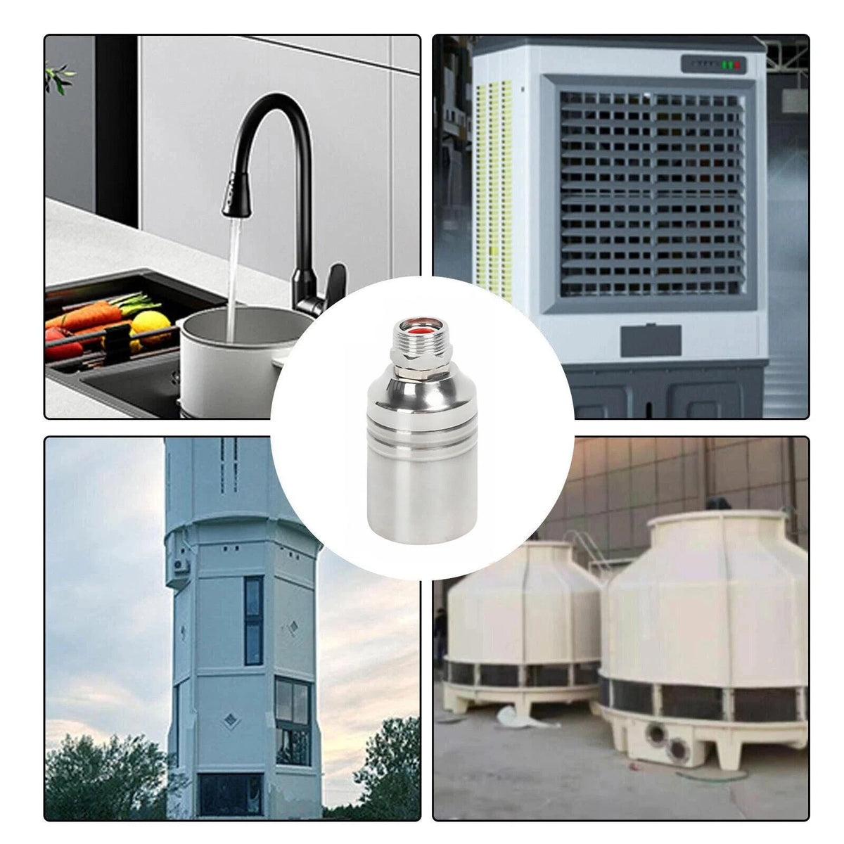 Solar Water Tank 6 Points Top Inlet Float Valve Level Controller High Quality