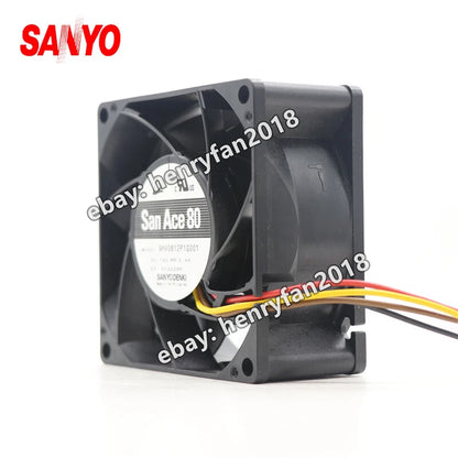 SANYO Denki 9HV0812P1G001 SanAce DC 12V 3.4A 80*80*38MM 4-Wire PWM Cooling Fan