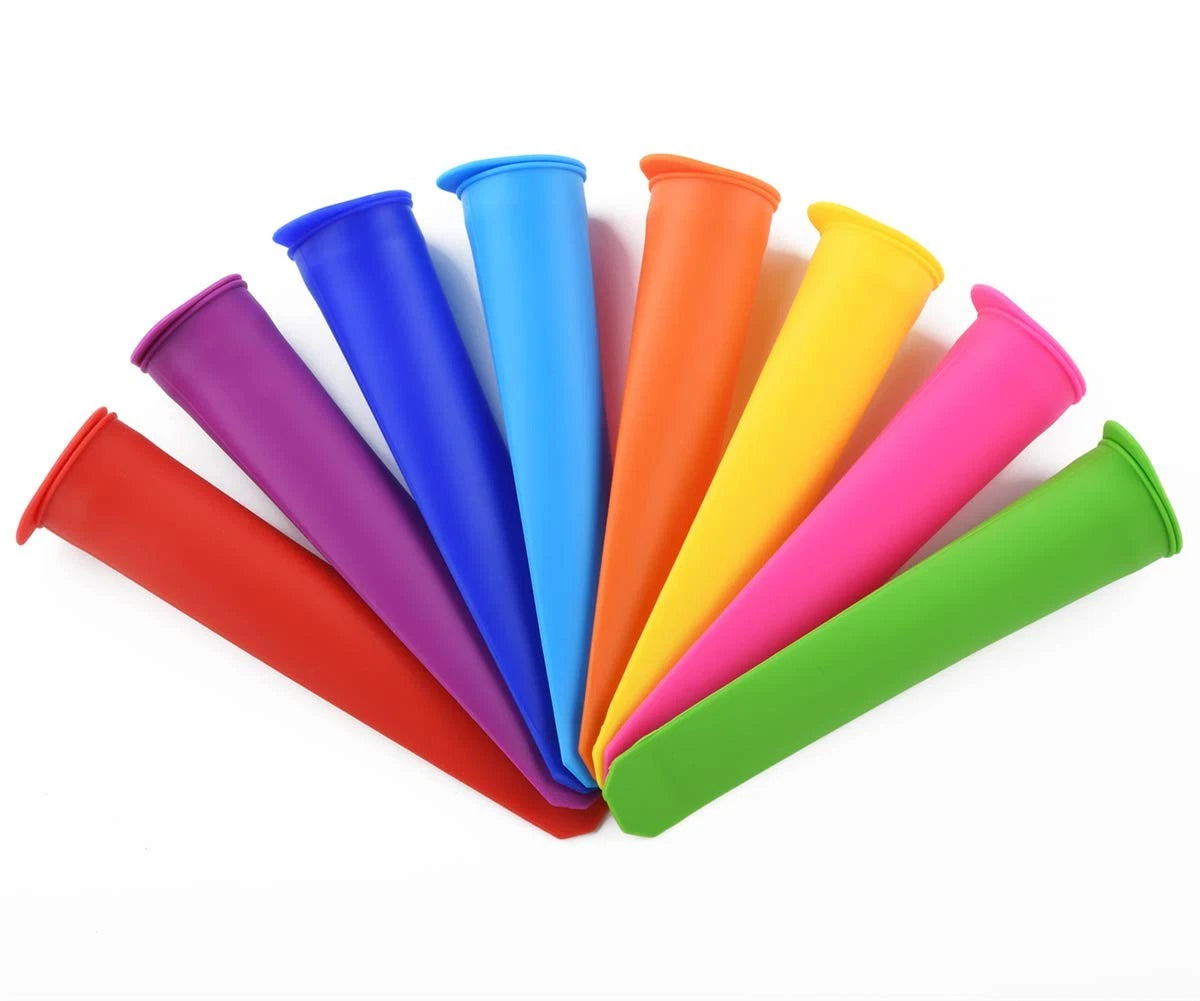 Mirenlife Silicone Ice Pop Molds,Popsicle Maker Molds,8 8 Vibrant Colors