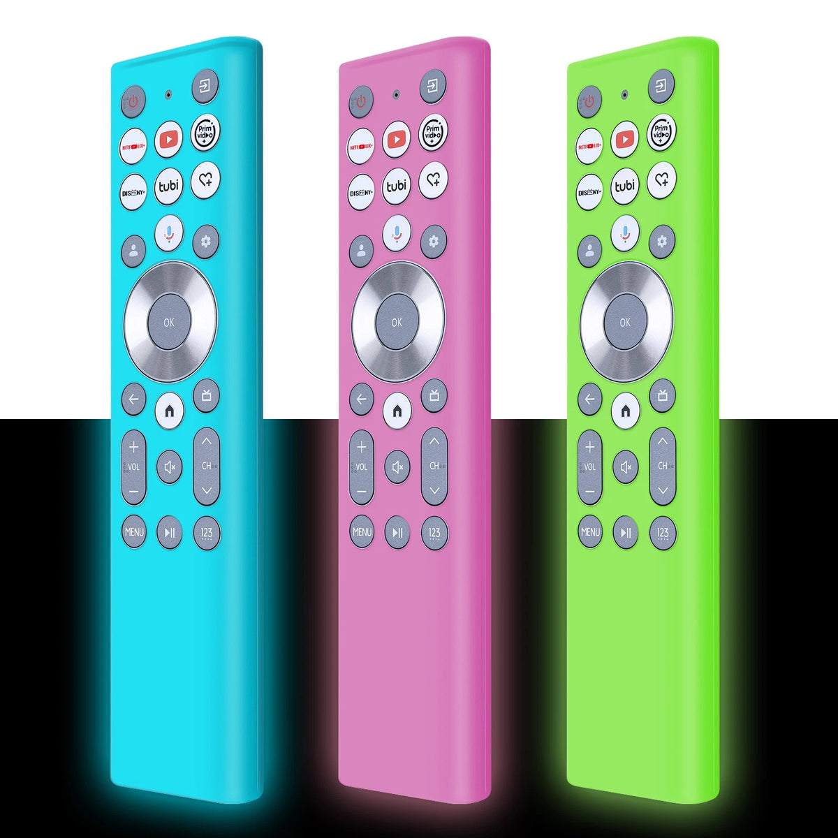 [3-Pack]ERF6A80 ERF6F80H ERF6G80H Silicone Cover Remote Control for Hisense TV