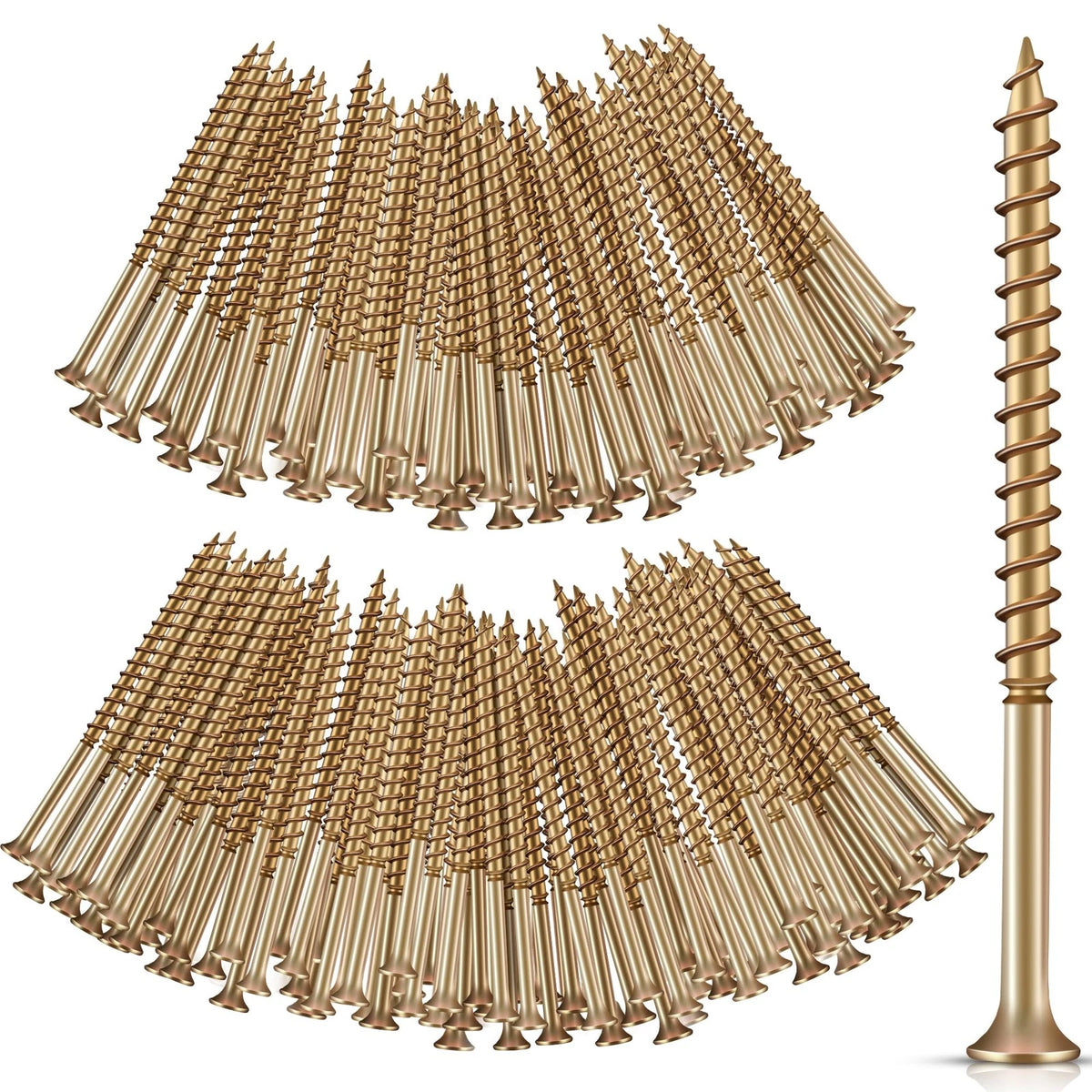 Dreyoo 100 Pcs Repair Floor Screws, Universal Screws for 3.031 inches