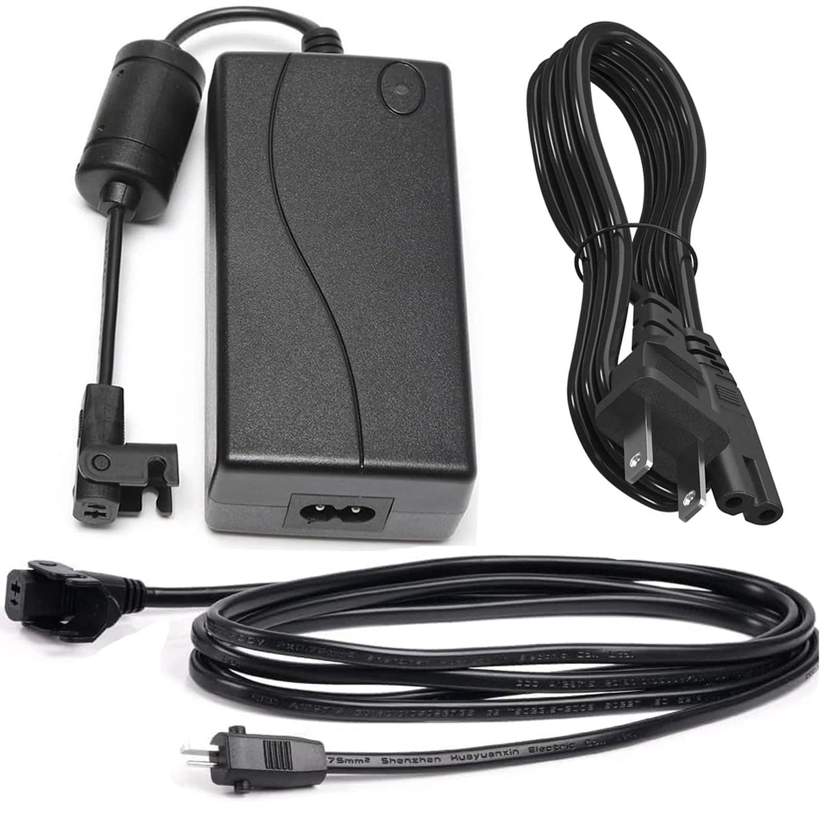 Universal Power Cord for Recliner Chair - 2-Pin 29V 2A Cord, Black