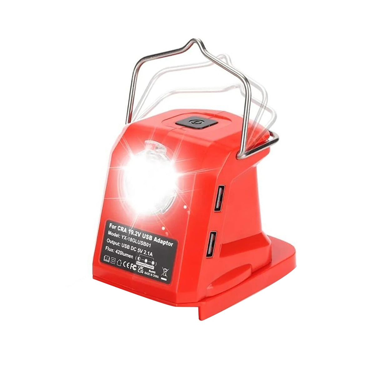 Ni-CD Battery Adapter Charger For Craftsman w/ 420LM LED Multi-Functional