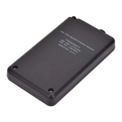 Digital Portable Pocket LCD AM FM Radio Stereo USB Rechargeable w/Earphone