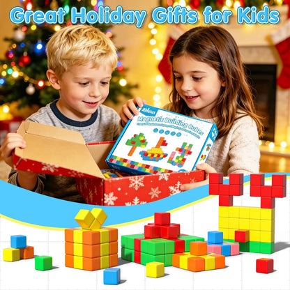 Apluses 42PCS Magnetic Blocks, Gifts for 3 1 Inch x 1 x 1 Inch, 6 Color