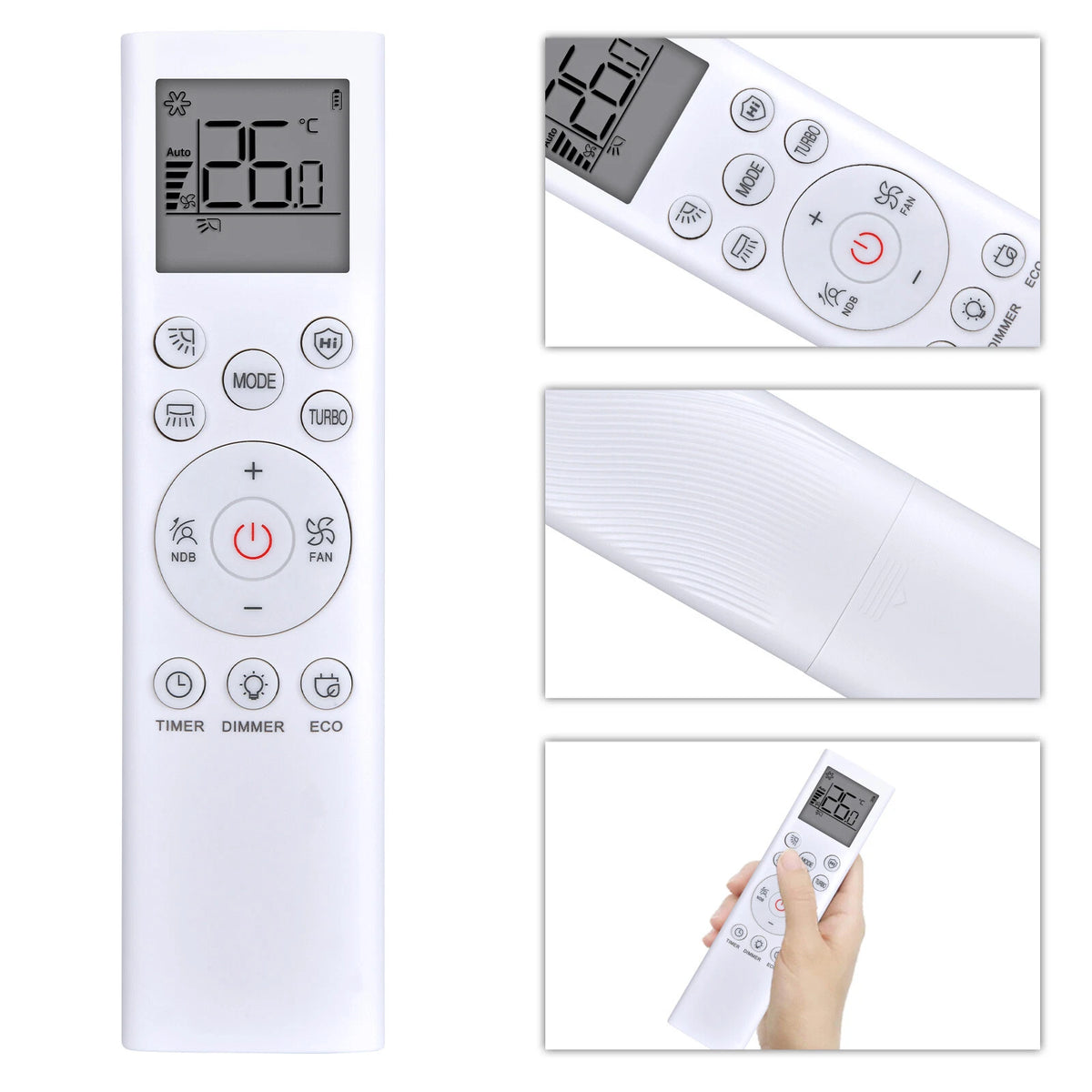 Replacement Remote Control For Hisense RCH-RSY2-0 Air Conditioner