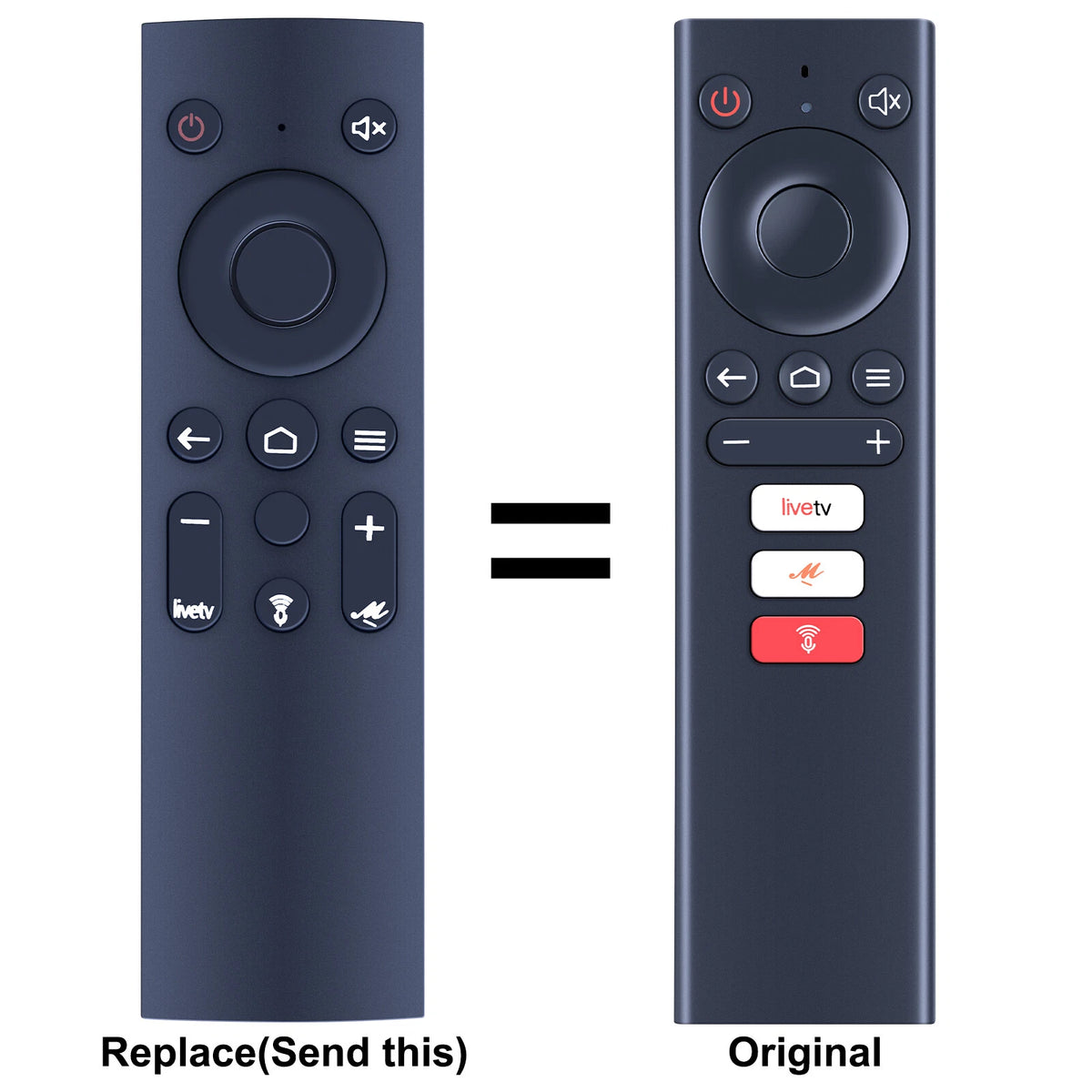 Remote Control For Red Play Redstick 2 4K Full HD Wi-Fi IPTV Receiver