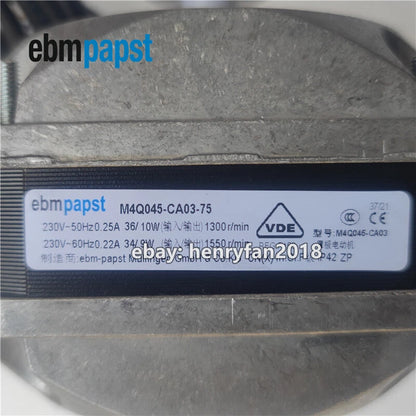 Ebmpapst Motor M4Q045-CA03-75 230V 36/10W 0.25A  Freezer/Condenser Fan Motor