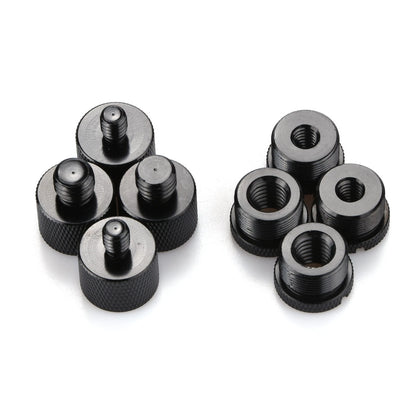 5/8 Female To 3/8 Male,1/4 Female To 5/8 Male Mic Thread Screw Adapter Kits 8*