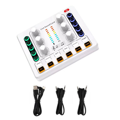 M8 Versatile Sound Card Body For Win/Mac OS/Android/IOS Wide Compatibility