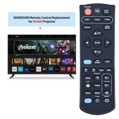 5040005400 Projector Remote Control For Vivitek DH765Z-UST DH768Z-UST DW763Z-UST