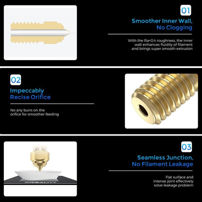 Official Creality Ender 3 V3 SE Nozzles 0.4mm 5PCS High-Speed Brass Nozzles...