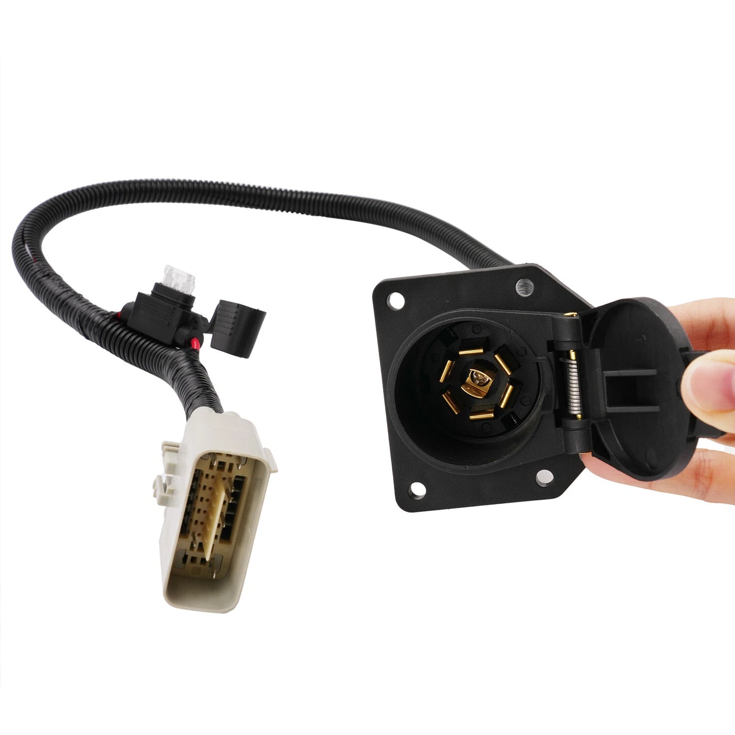 7 Way Trailer Hitch Tow Wiring Harness Mount Kit For Tesla Model Y 2020-2022