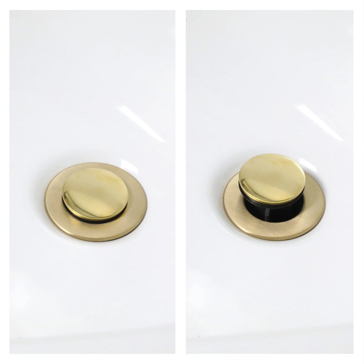 Bathroom Sink Pop-up Stopper Replacement 1 Count (Pack of 1), Polished Brass