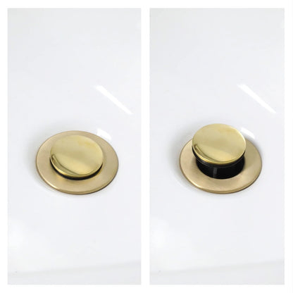 Bathroom Sink Pop-up Stopper Replacement 1 Count (Pack of 1), Polished Brass
