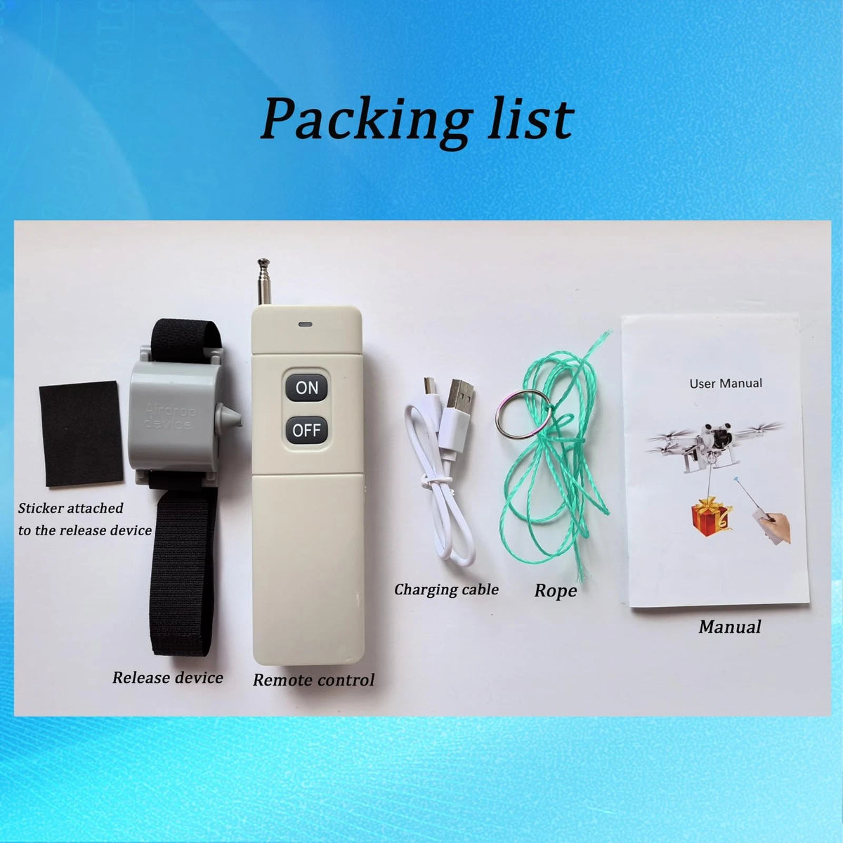 XTnueotr Universally 4 inches (L) x 2 (W) x 1 inch (H), Airdrop Device