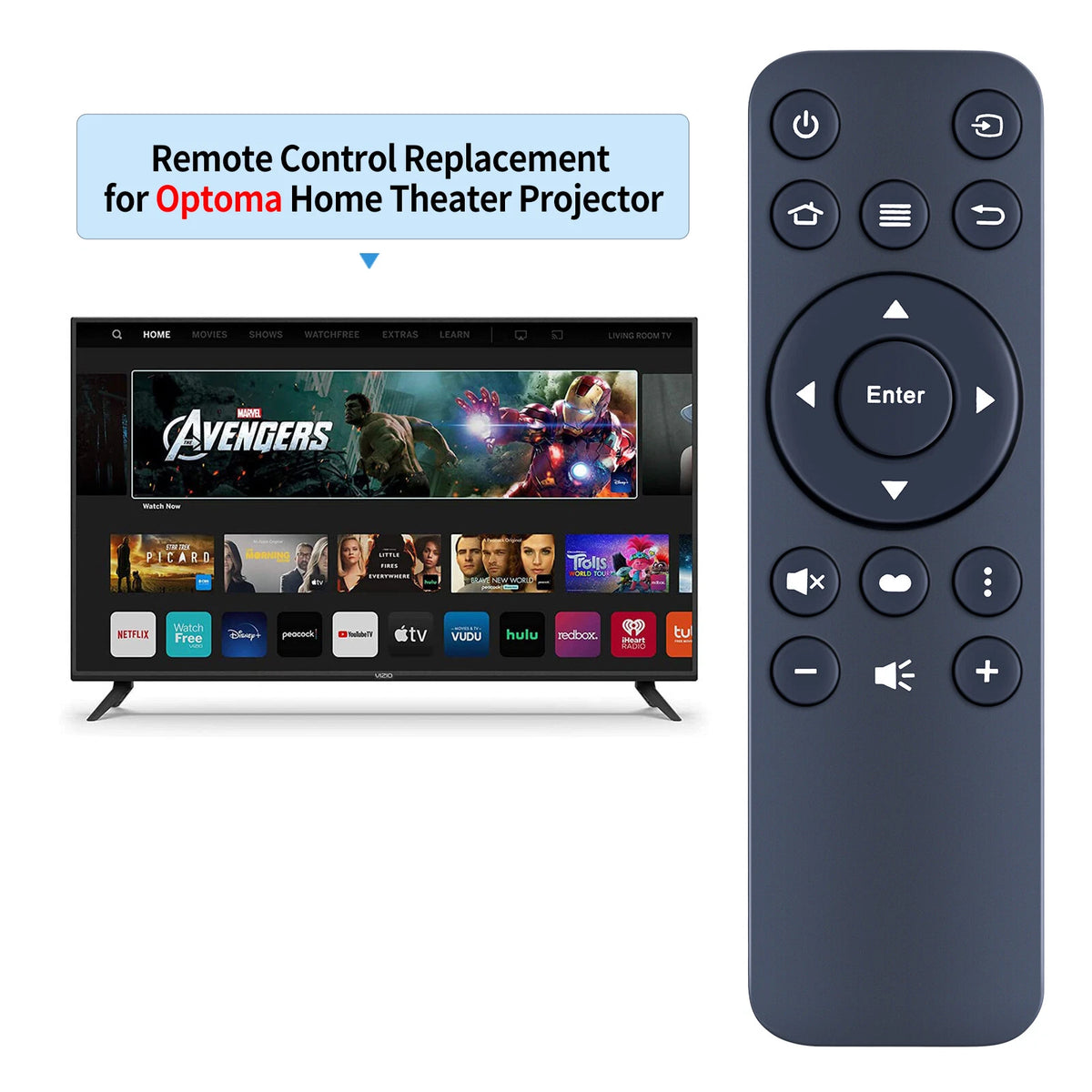 BR-3071N Remote Control For Optoma Projector UHL55 UHD350X