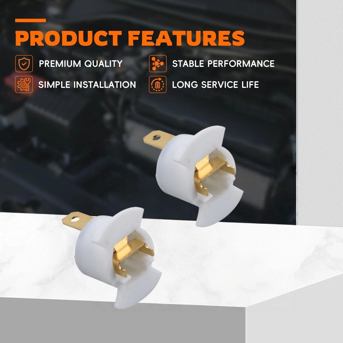 H1 Halogen Socket Holder Replacement Component For Honda Prelude and Acura RL