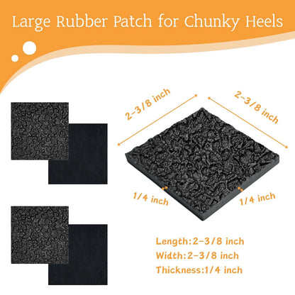 Shoe Heel Repair, Rubber Sole Sheet, 1/4 Inch Thick, Black
