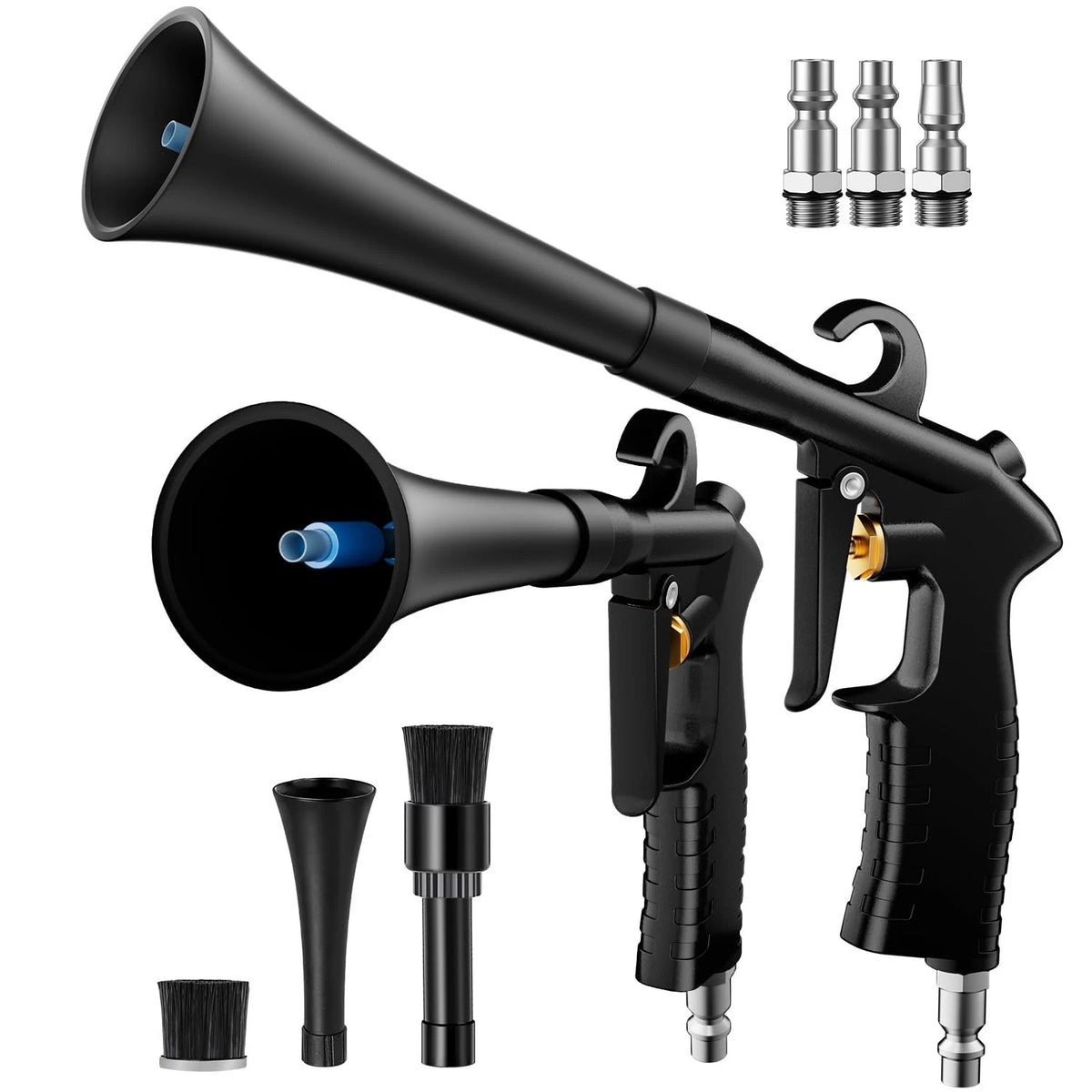 BRNMLD Car Cleaning Gun Detailing Interior Dryer Air Blow Gun, High Blue