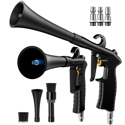 BRNMLD Car Cleaning Gun Detailing Interior Dryer Air Blow Gun, High Blue