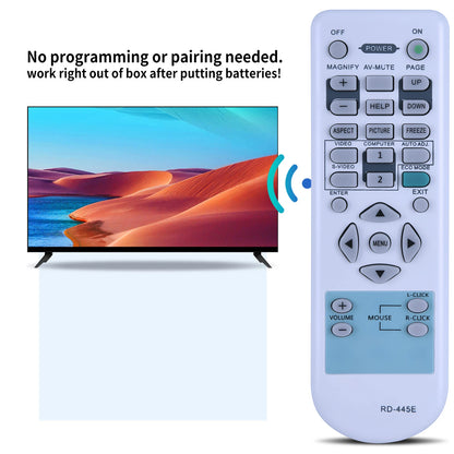 RD-445E Remote Control For NEC NP610G NP310 NP510 NP310G NP405G Projector