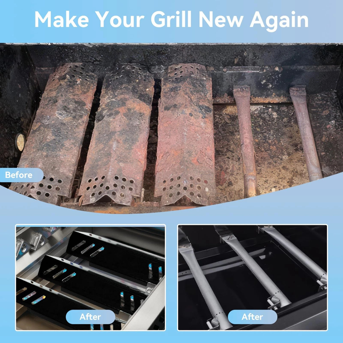 GR2215120-OG-00 Grill Replacement Parts for Outdoor Gourmet 4 Burner Silver