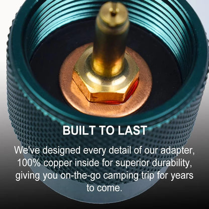 Propane to Butane Adapter Camping Stove Gas Dark Green X 1 Pack