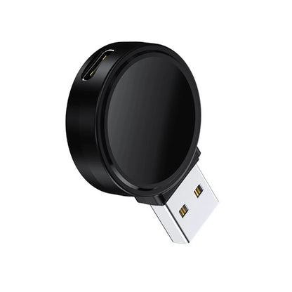 1Pc Black Wireless USB Type-C Charging Dock For Apple Watch 8 7 6 5 4 3 2 1