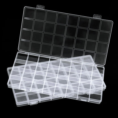 GREENTIME 2 Pack 32 Grids Clear Plastic 10.24" L x 5.2" W x 0.67" H, 2 pack