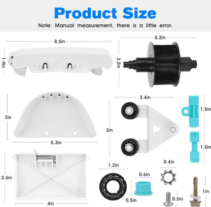 AXV417WHP Pool Cleaner Kit Replacement Hayward Vacuum Parts White