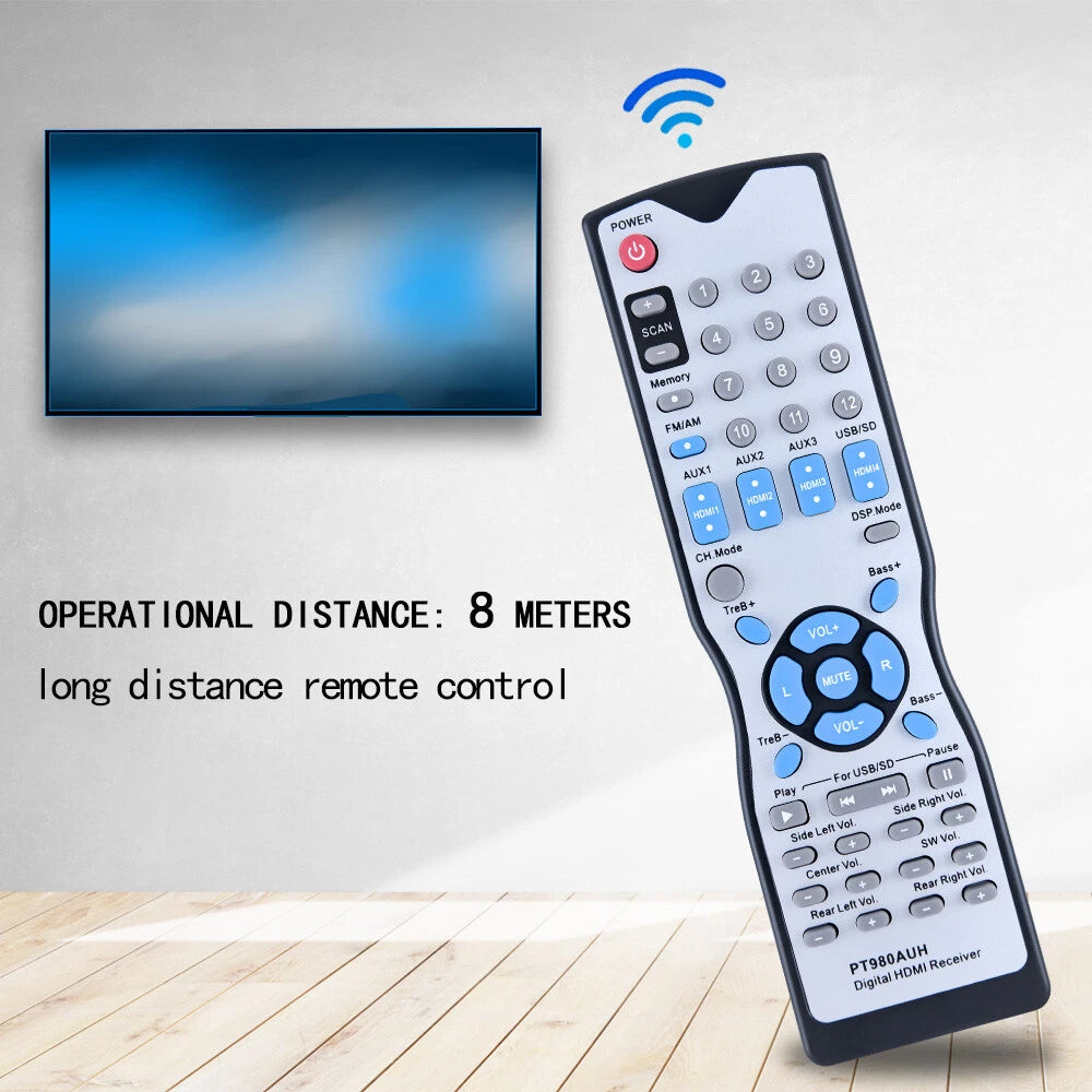 Remote Control For Pyle Digital HDMI Receiver Amplifier Receiver PT980AUH