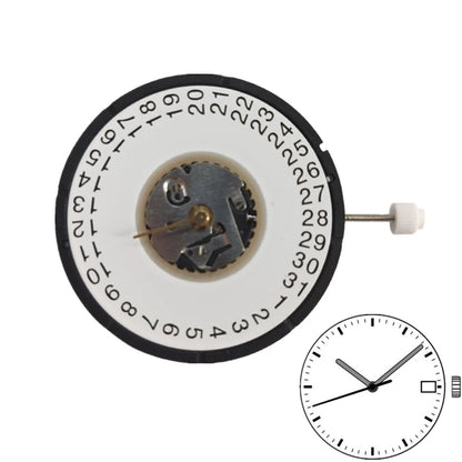 32.6mm Date @ 3 Quartz  Watch Movement with Battery + Stem for ISA 2334 1035